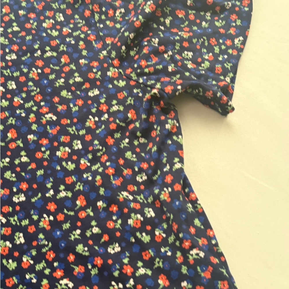 Ralph Lauren Multicolored Floral Short Sleeve Polo Mens L. Button Up. Great Cond - Picture 4 of 7